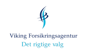 Viking Forsikringsagentur logo med slogan Det rigtige valg